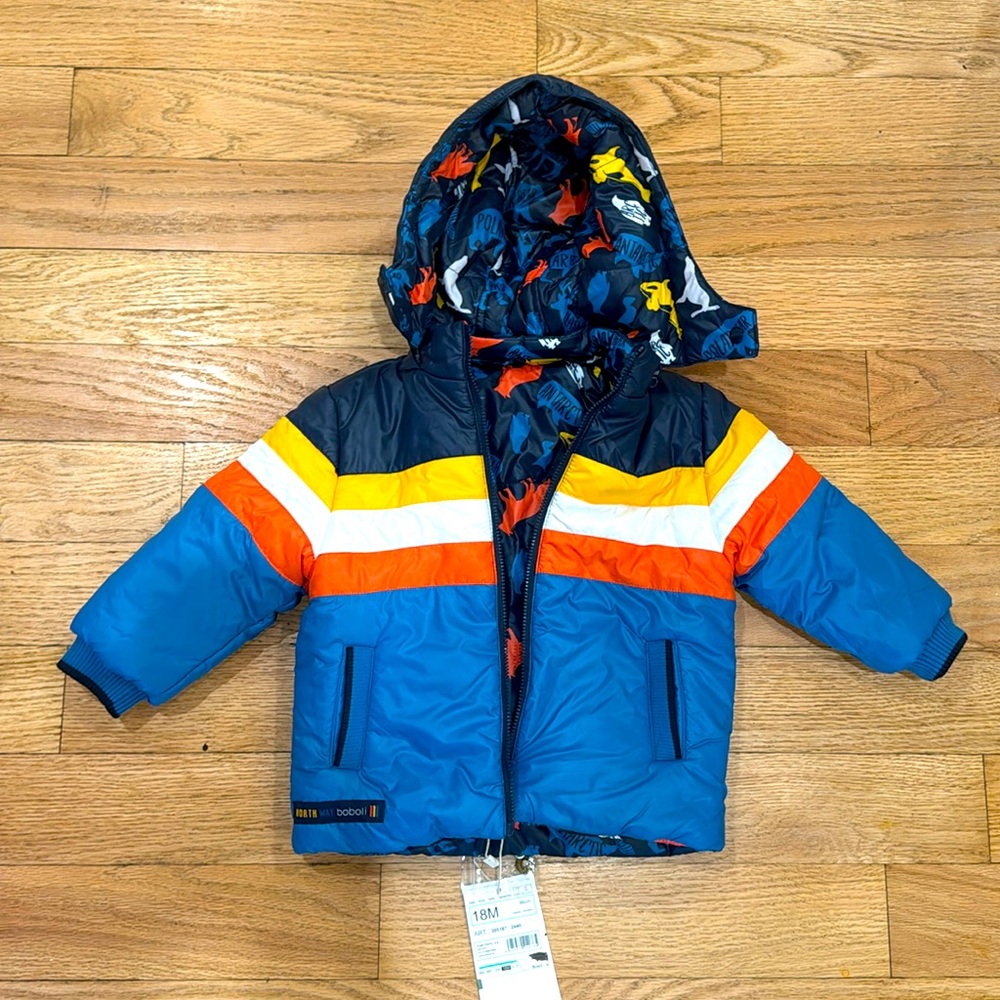Toddler reversible waterproof parka- never worn!